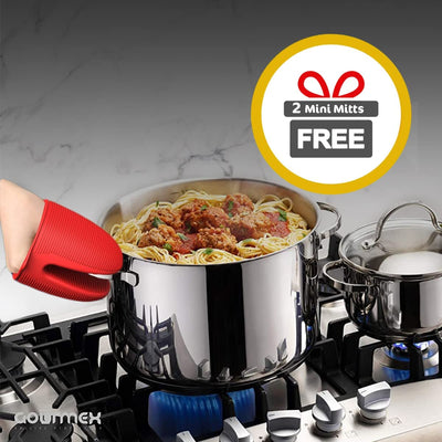 17Qt Induction Stockpot | Stainless Steel Pot with Glass Cookware Lid | Interior Measurement Markings | Compatible with All Heat Sources | Dishwasher Oven Safe (17 Quart)