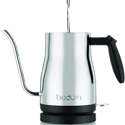 Bistro Gooseneck Electric Water Kettle, 34 Ounce, Black