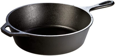 L8DSK3 Cast Iron Deep Skillet, Pre-Seasoned, 10.25-Inch