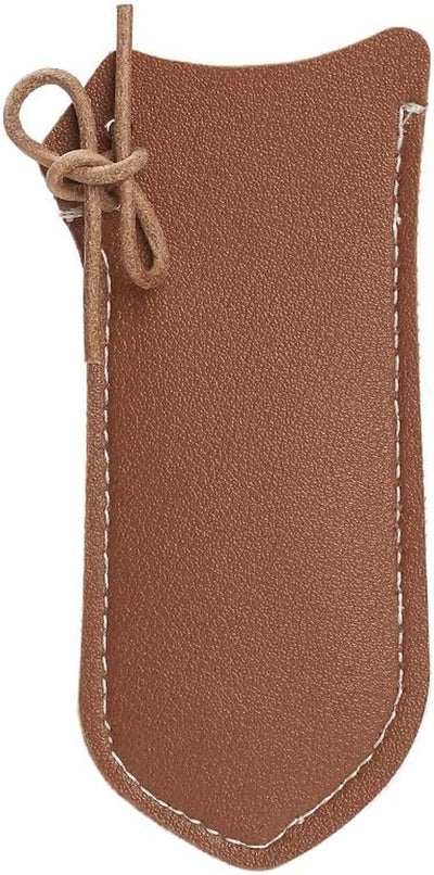 2Pcs Leather Hot Handle Holder Cast Iron Handle Handmade Pan Handle Covers Panhandle Potholder Pot Handle Cover for Cast Iron Skillet Brown