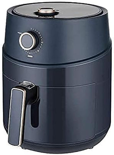 Air Fryer 3.7QT Large Electric Oilless Mechanical Temperature Control, Nonstick Frying Basket, Knob-Blue
