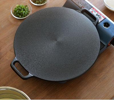 Pre Seasoned 16 Inch Cast Iron Skillets, Dual Large Loop Handled Durable Pan,Enameled Cast Iron Skillet for Breakfast, Black Pan for Grill and Saute,Oven Safe,Stovetop, Induction, Christmas
