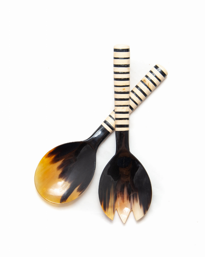 Striped Serving Utensils