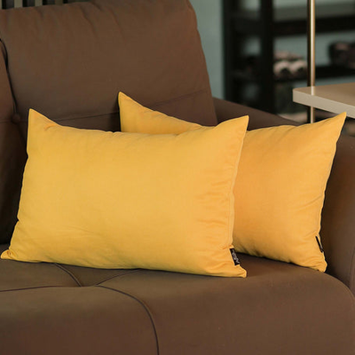 Farmhouse Square and Lumbar Solid Color Throw Pillow Covers Set