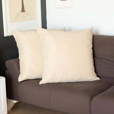 Farmhouse Square and Lumbar Solid Color Throw Pillow Covers Set