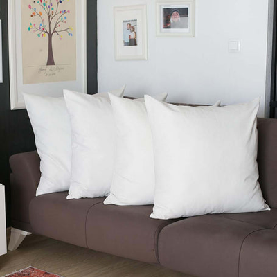 Farmhouse Square and Lumbar Solid Color Throw Pillow Covers Set