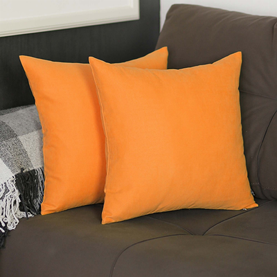 Farmhouse Square and Lumbar Solid Color Throw Pillows Set