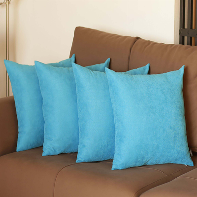 Farmhouse Square and Lumbar Solid Color Throw Pillows Set