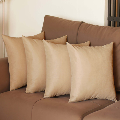 Farmhouse Square and Lumbar Solid Color Throw Pillows Set