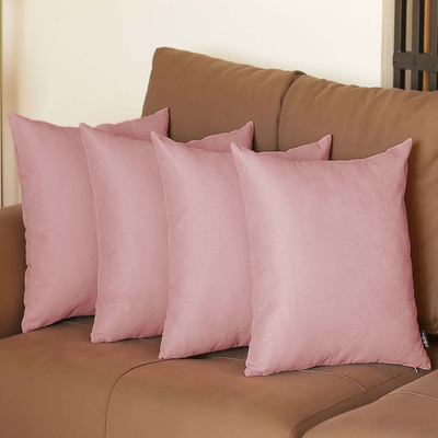 Farmhouse Square and Lumbar Solid Color Throw Pillows Set