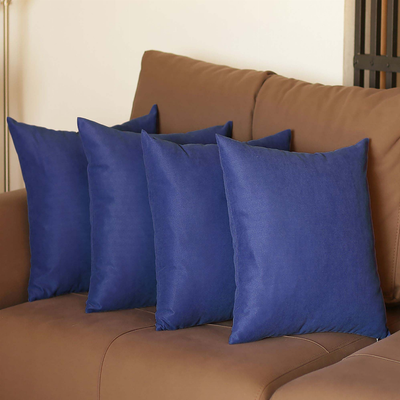Farmhouse Square and Lumbar Solid Color Throw Pillows Set