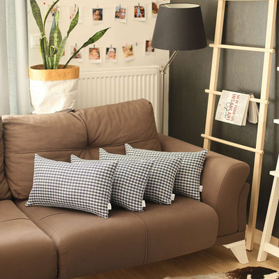 Boho-Chic Houndstooth Jacquard Throw Pillow Covers