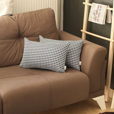 Boho-Chic Houndstooth Jacquard Throw Pillow Covers