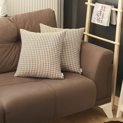 Boho-Chic Houndstooth Jacquard Throw Pillow Covers