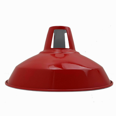 Red Easy Fit Metal Light Lamp Shades