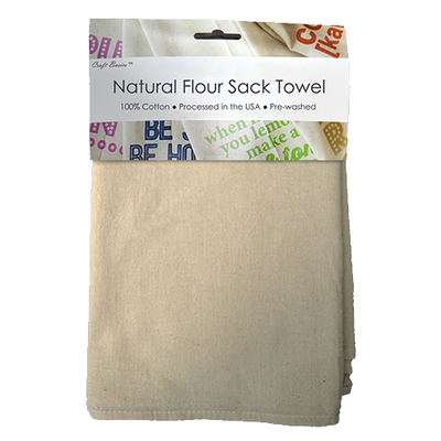 American Flour Sack Towel by Craft Basics (Pack of 10)