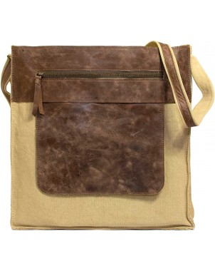 Canvas & Leather Crossbody