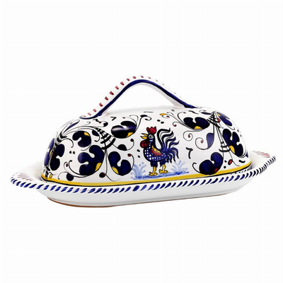 ORVIETO ROOSTER BUTTER TRAY & CHEESE BOWLS