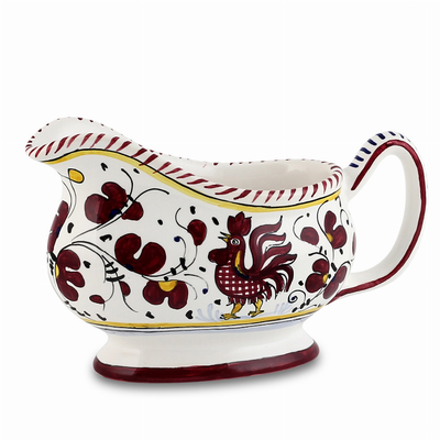 ORVIETO ROOSTER: Deruta Sauce boat