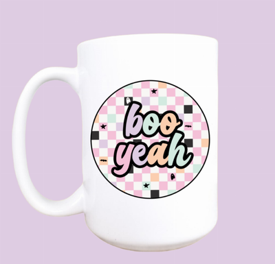 Boo yeah ceramic coffee mug