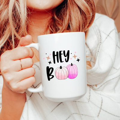 Hey boo ceramic coffee mug