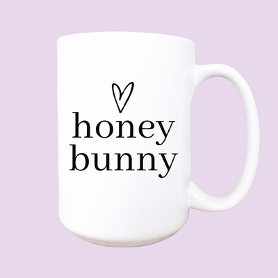 Honey bunny ceramic coffee mug