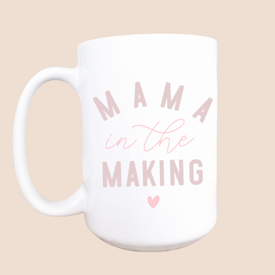 Mama in the making ceramic coffee mug