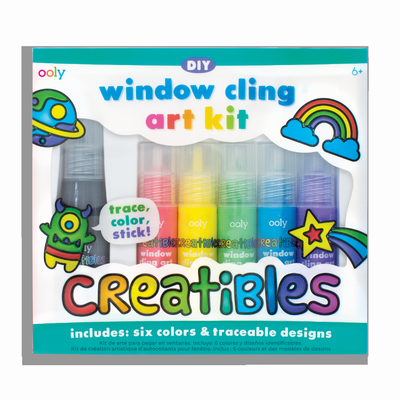 Creatibles DIY Window Cling Art Kit - 23 Piece Set