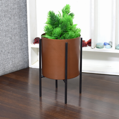 Handmade 100% Iron Round Modern Copper Coated Color Planters Pot