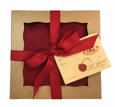 Hot Cherry Square Pillow