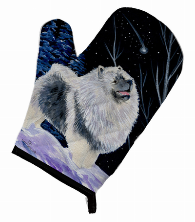 Starry Night Keeshond Oven Mitt