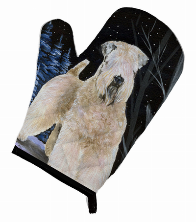 Starry Night Wheaten Terrier Soft Coated Oven Mitt