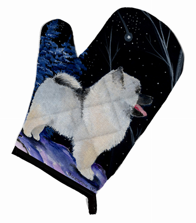 Starry Night Keeshond Oven Mitt