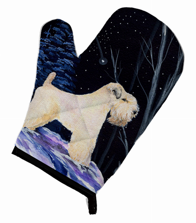 Starry Night Wheaten Terrier Soft Coated Oven Mitt