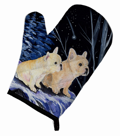 Starry Night French Bulldog Oven Mitt
