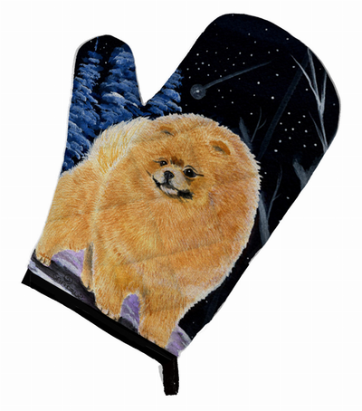 Starry Night Pomeranian Oven Mitt