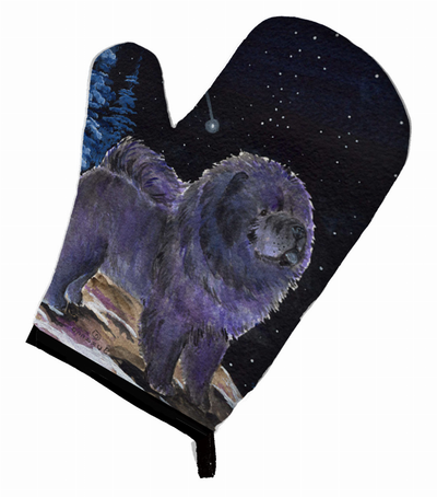Starry Night Chow Chow Oven Mitt