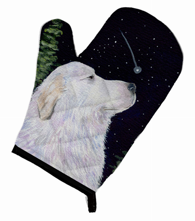 Starry Night Great Pyrenees Oven Mitt