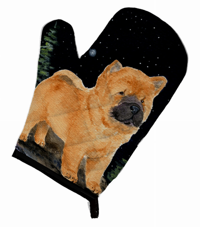 Starry Night Chow Chow Oven Mitt