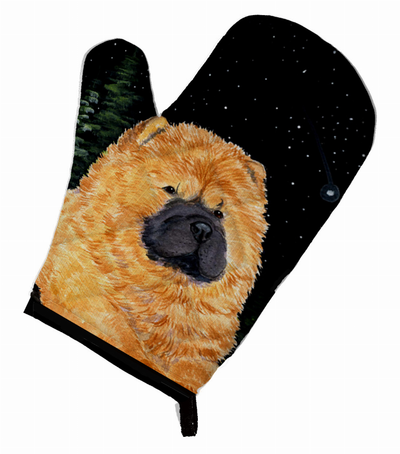 Starry Night Chow Chow Oven Mitt