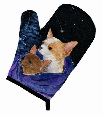 Starry Night Chihuahua Oven Mitt