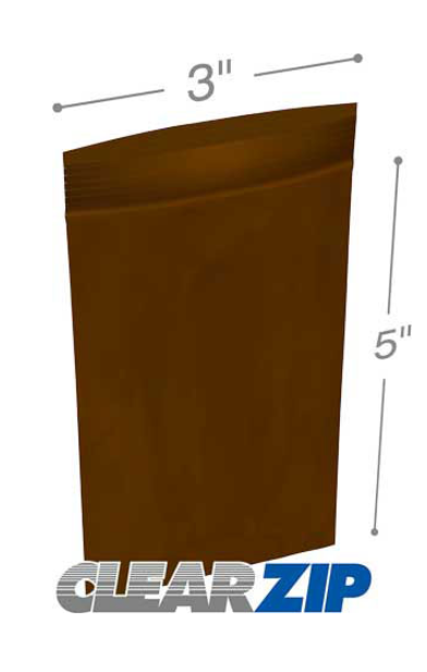 AmberClearzip Lock Top Zip Bags