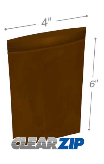 AmberClearzip Lock Top Zip Bags