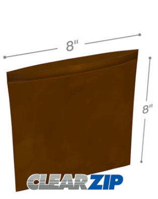 AmberClearzip Lock Top Zip Bags