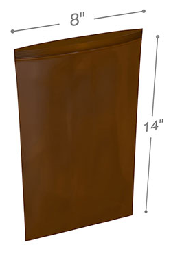 AmberClearzip Lock Top Zip Bags