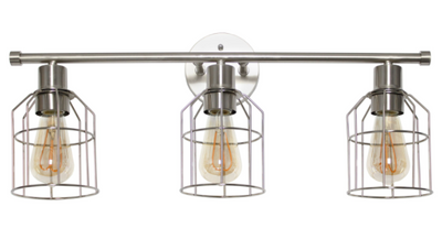 Lalia Home 3 Light Industrial Wired Vanity Light