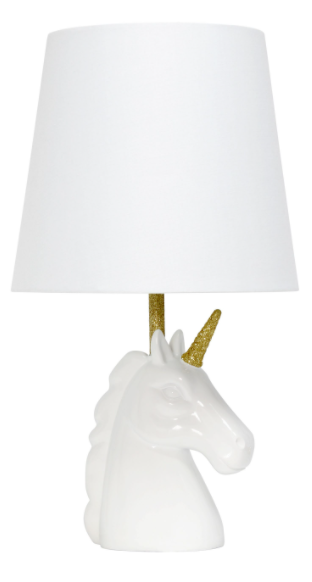 Simple Designs Hammered Metal Organizer Table Lamp with USB charging port and Fabric Shade
