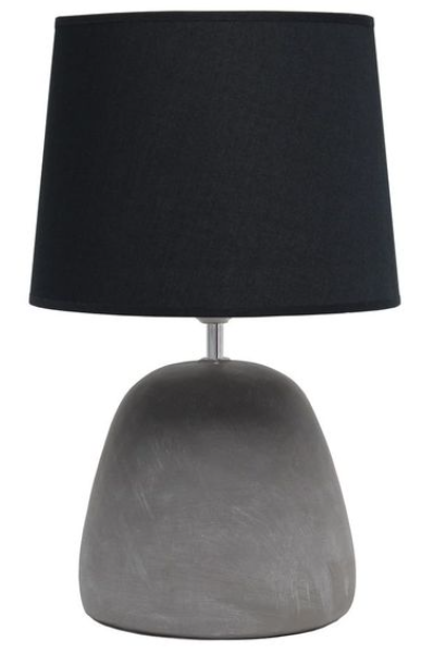 Simple Designs Round Concrete Table Lamp