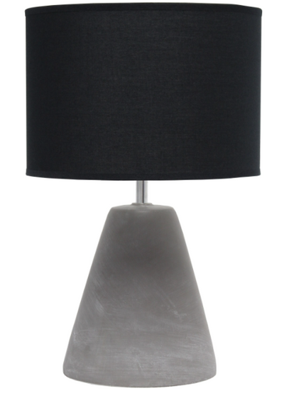 Simple Designs Pinnacle Concrete Table Lamp