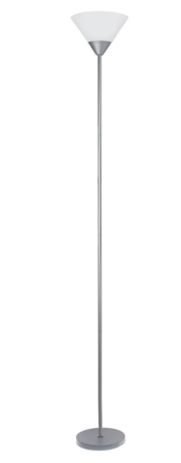 Simple Designs 1 Light Stick Torchiere Floor Lamp